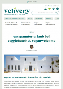 velivery.com: enjoy a relaxing vacation with veggiehotels & veganwelcome